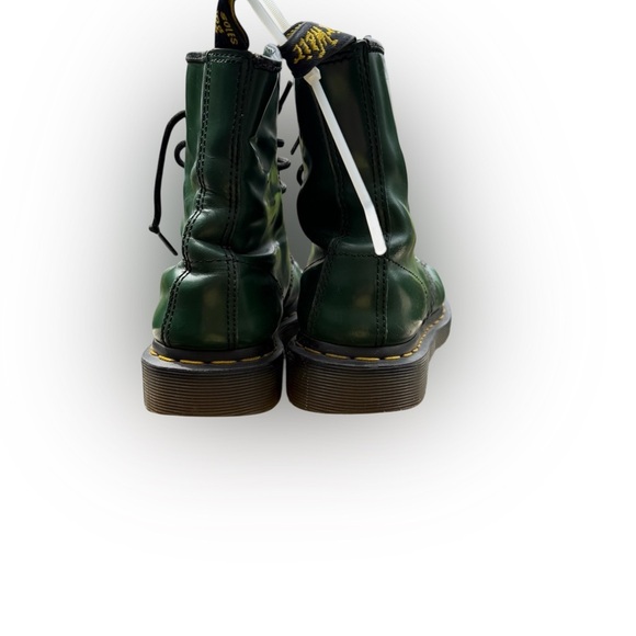 Dr. Martens 1460 Green Leather Boots – Women’s 6 US – Distressed & Worn - Picture 6 of 12